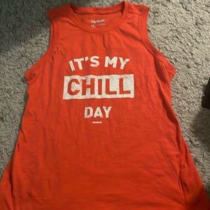 Reebok "It's My Chill Day" Muscle Tee